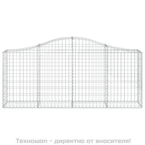Габионни кошници арка 5 бр 200x30x80/100 см поцинковано желязо