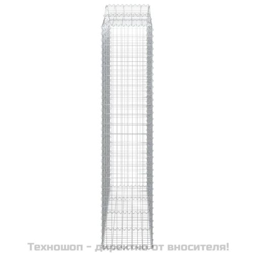 Габионни кошници арка 3 бр 200x50x220/240 см поцинковано желязо