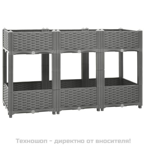 Повдигната леха, 120x40x71 см, полипропилен