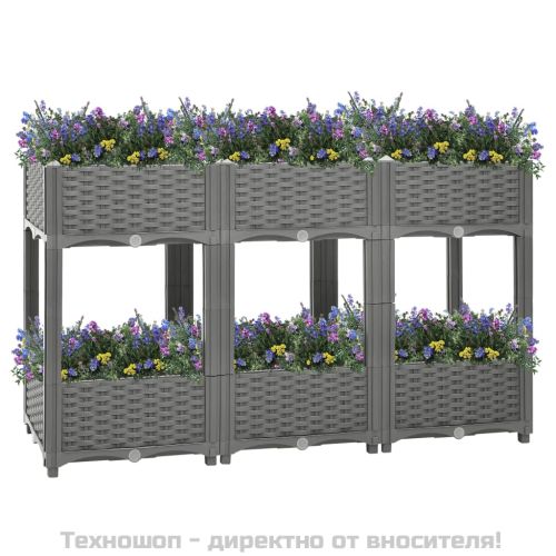 Повдигната леха, 120x40x71 см, полипропилен