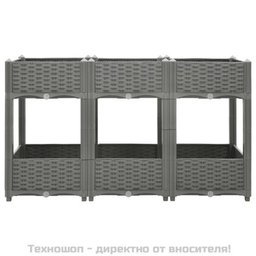 Повдигната леха, 120x40x71 см, полипропилен