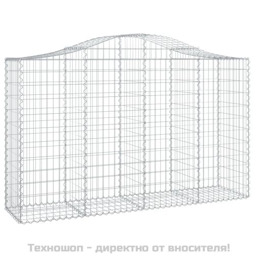 Габионни кошници арка 9 бр 200x50x120/140 см поцинковано желязо