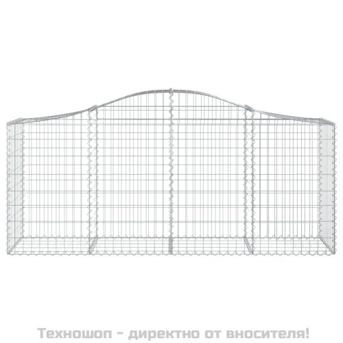 Габионни кошници арка 5 бр 200x50x80/100 см поцинковано желязо