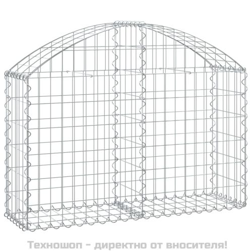 Дъговидна габионна кошница 100x30x60/80 см поцинковано желязо