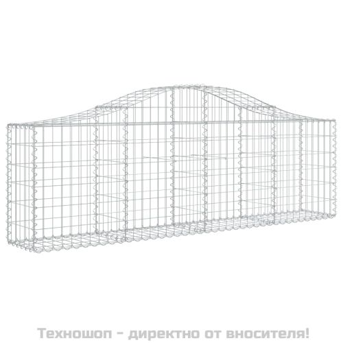 Габионни кошници арка 4 бр 200x30x60/80 см поцинковано желязо