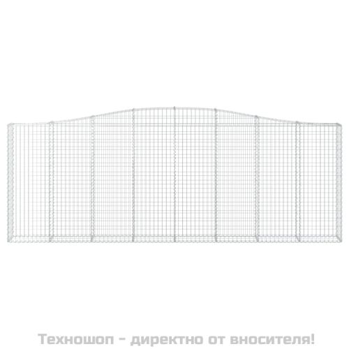 Габионни кошници арка 6 бр 400x30x140/160 см поцинковано желязо