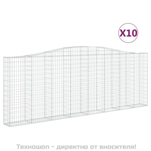 Габионни кошници арка 10 бр 400x30x140/160см поцинковано желязо