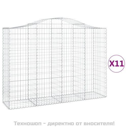 Габионни кошници арка 11 бр 200x50x140/160см поцинковано желязо