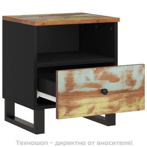 Нощни шкафчета, 2 бр, масивно регенерирано и инженерно дърво