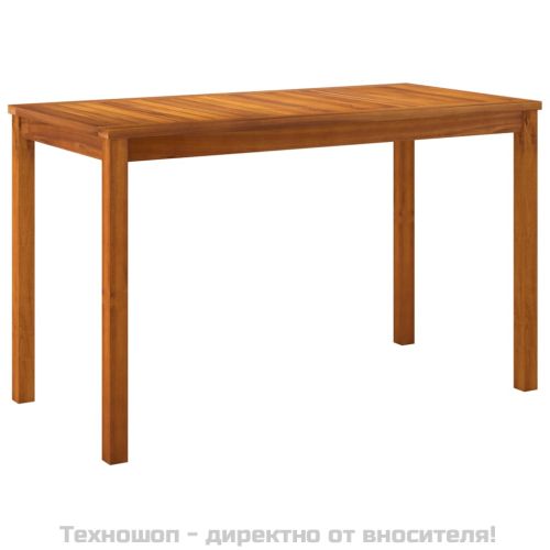 Градински трапезен комплект 9 части с възглавници акация масив