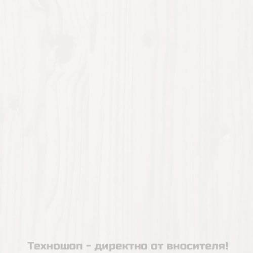 Компостер, бял, 82,5x82,5x99,5 см, борово дърво масив