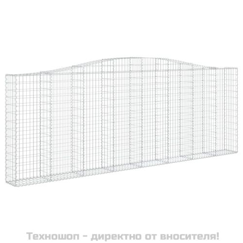 Габионни кошници арка 2 бр 400x30x140/160 см поцинковано желязо