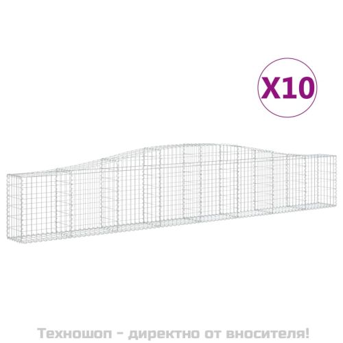 Габионни кошници арка 10 бр 400x30x60/80 см поцинковано желязо