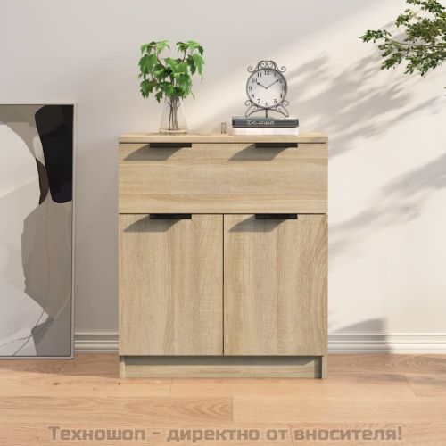Сайдборд, сонома дъб, 60x30x70 см, инженерно дърво