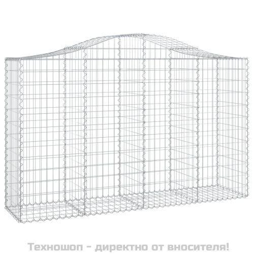 Габионни кошници арка 7 бр 200x50x120/140 см поцинковано желязо