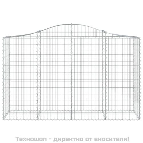 Габионни кошници арка 7 бр 200x50x120/140 см поцинковано желязо