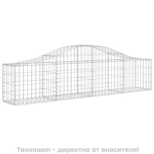 Габионни кошници арка 4 бр 200x30x40/60 см поцинковано желязо