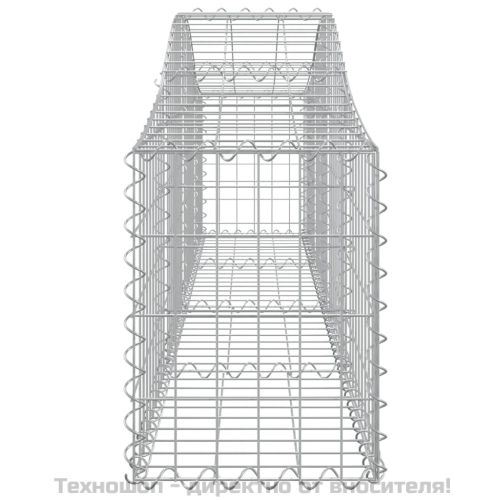 Габионни кошници арка 4 бр 200x30x40/60 см поцинковано желязо