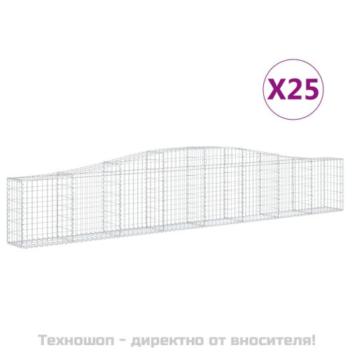 Габионни кошници арка 25 бр 400x30x60/80 см поцинковано желязо