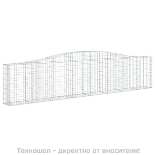 Габионни кошници арка 2 бр 400x30x80/100 см поцинковано желязо