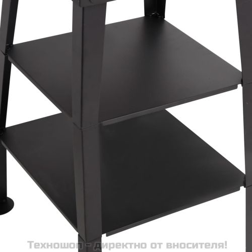 Външна пещ за пица на дървени въглища с 2 шамотни камъка