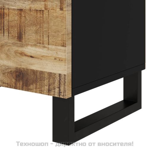 Нощно шкафче, 50x33x60 см, масивно манго и инженерно дърво