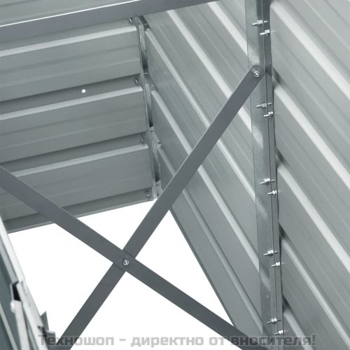 Градинска висока леха поцинкована стомана 240x40x45 см зелена
