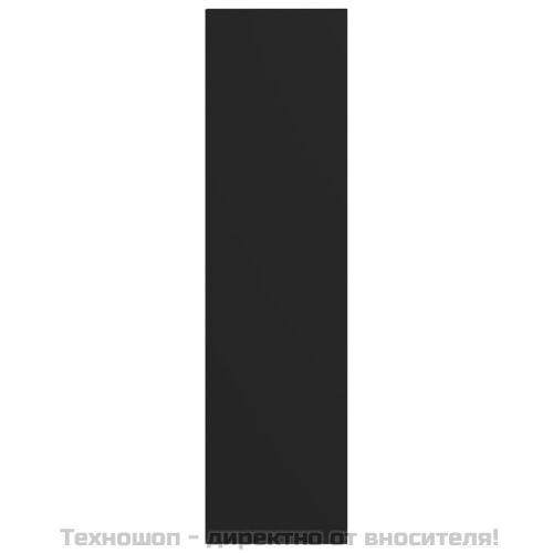 Библиотека/ТВ шкаф, черна, 36x30x143 см, инженерно дърво
