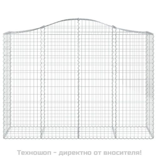 Габионни кошници арка 4 бр 200x50x140/160 см поцинковано желязо