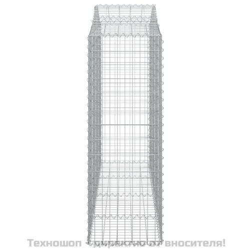 Габионни кошници арка 8 бр 200x50x140/160 см поцинковано желязо