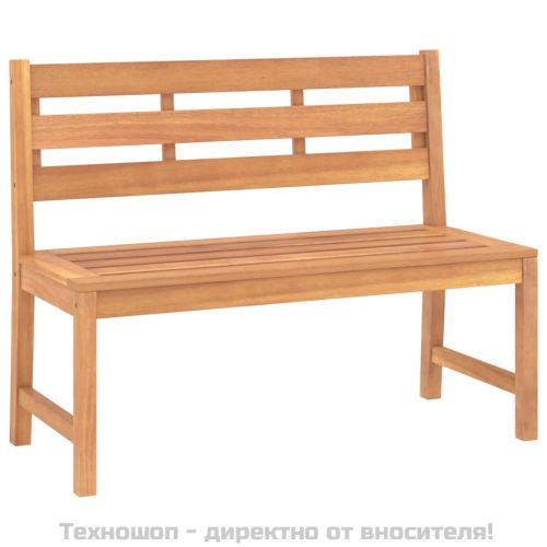 Градински трапезен комплект, 3 части, тиково дърво масив