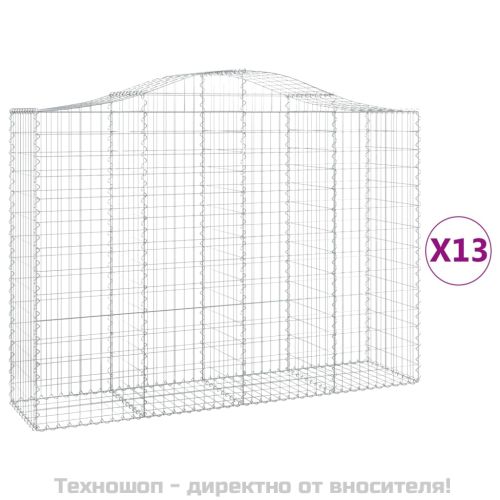Габионни кошници арка 13 бр 200x50x140/160см поцинковано желязо