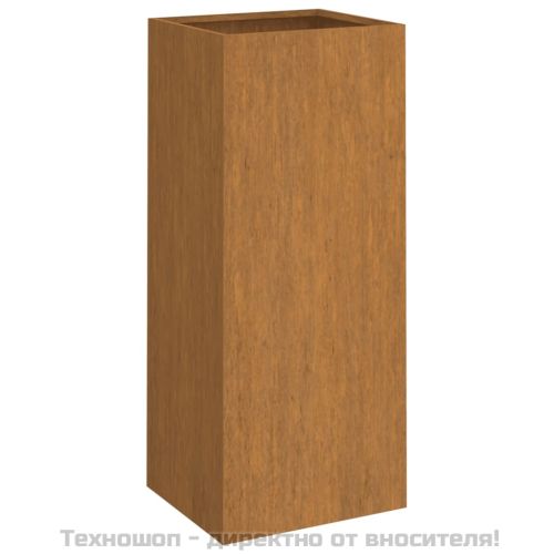 Кашпа, 32x29x75 см, кортенова стомана