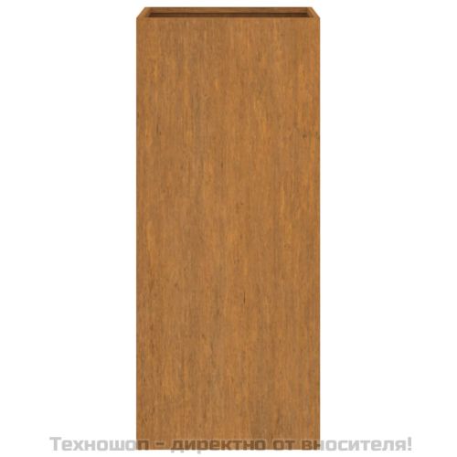 Кашпа, 32x29x75 см, кортенова стомана