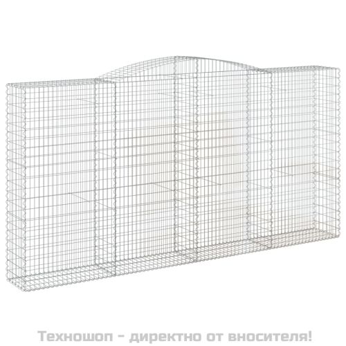 Дъговидна габионна кошница 400x50x200/220 см поцинковано желязо