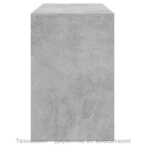 Бюро, бетонно сиво, 101x50x76,5 см, инженерно дърво