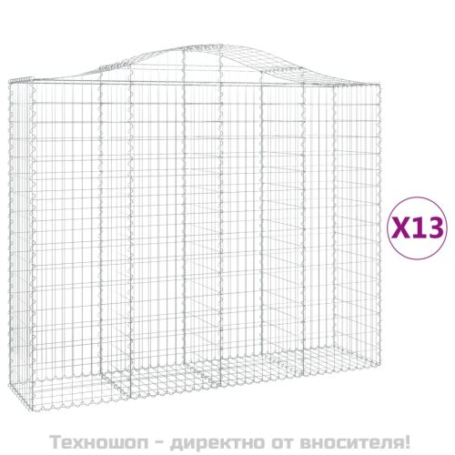 Габионни кошници арка 13 бр 200x50x160/180см поцинковано желязо