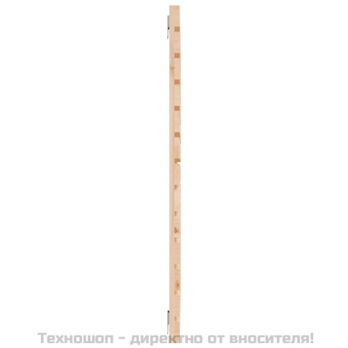 Стенна табла за спалня, 141x3x91,5 см, борово дърво масив