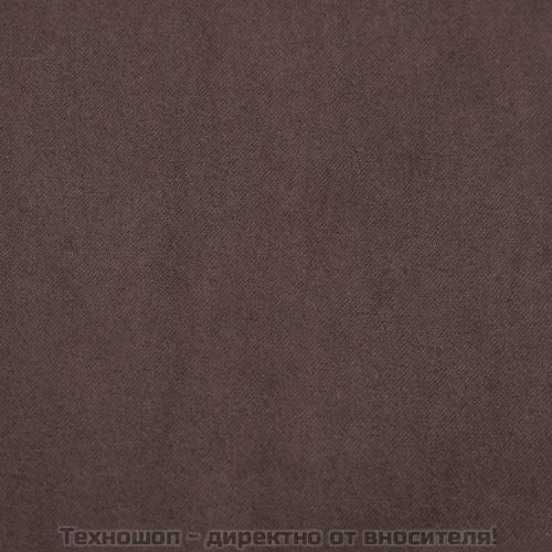 Плъзгащ се стол с табуретка, кафяв, текстил