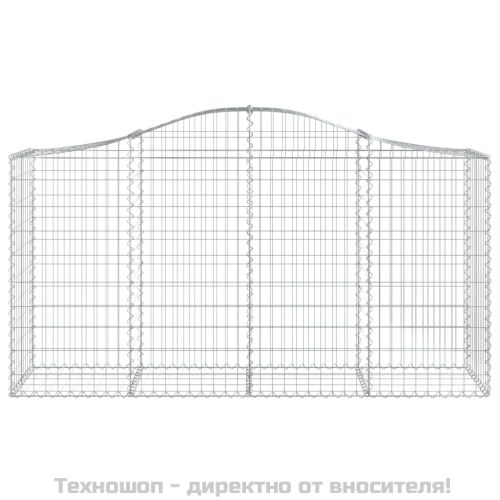 Габионни кошници арка 9 бр 200x50x100/120 см поцинковано желязо