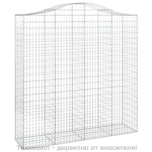 Габионни кошници арка 2 бр 200x50x200/220 см поцинковано желязо