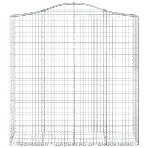 Габионни кошници арка 2 бр 200x50x200/220 см поцинковано желязо