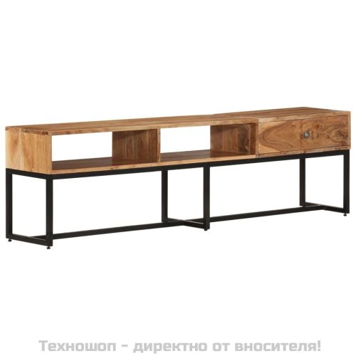 ТВ шкаф, 160x30x45 см, акациево дърво масив