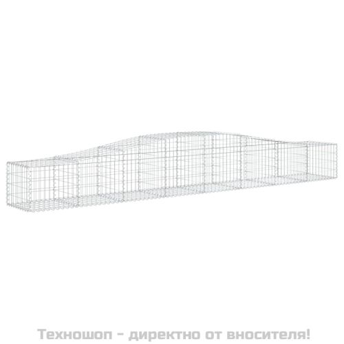 Габионни кошници арка 9 бр 400x50x40/60 см поцинковано желязо
