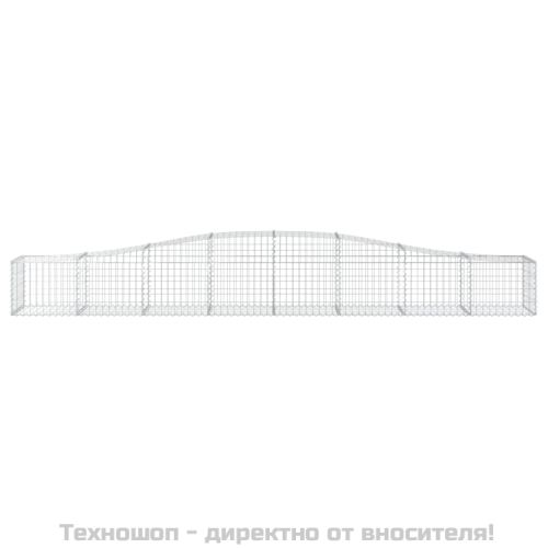 Габионни кошници арка 9 бр 400x50x40/60 см поцинковано желязо