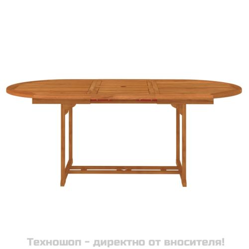 Градинска маса, 200x100x75 см, евкалиптово дърво масив