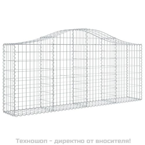 Габионни кошници арка 3 бр 200x30x80/100 см поцинковано желязо