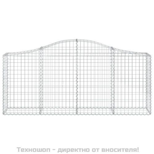Габионни кошници арка 3 бр 200x30x80/100 см поцинковано желязо