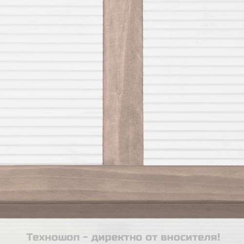 Оранжерия сива 110x56x39 см чамово дърво