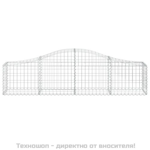 Габионни кошници арка 3 бр 200x30x40/60 см поцинковано желязо